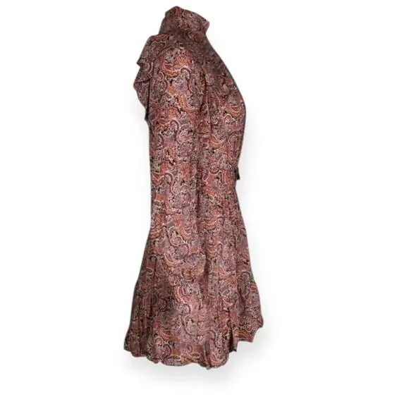 Ulla Johnson Whimsical Silk Reema Dress Goldenrod Paisley | Size 4 - Picture 9 of 16